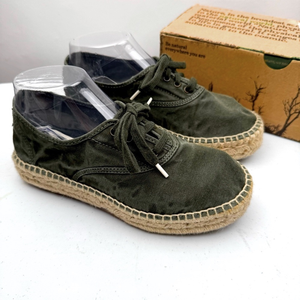Natural World Women’s Old Zen Sneaker Espadrille Platform Sneaker Size EU 38